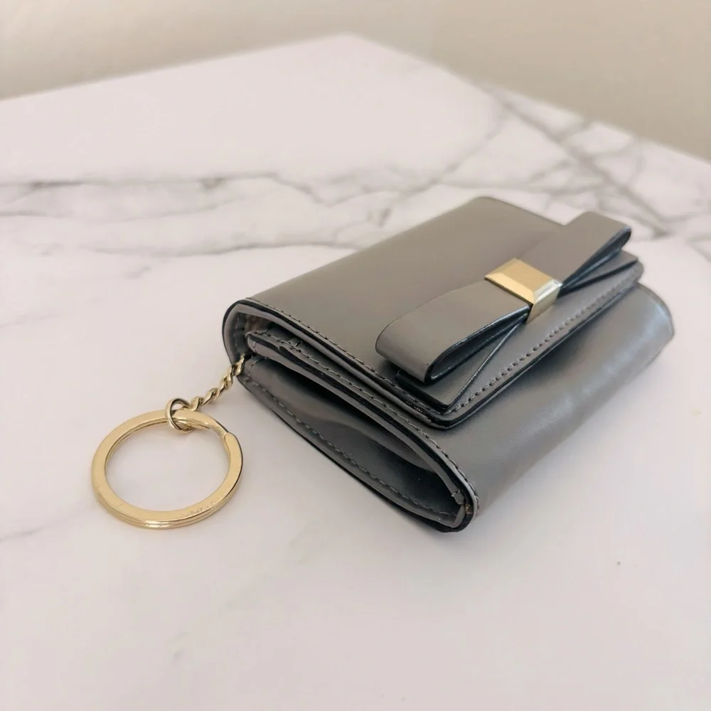 Kate Spade Gray‎ Wallet with Gold Accents